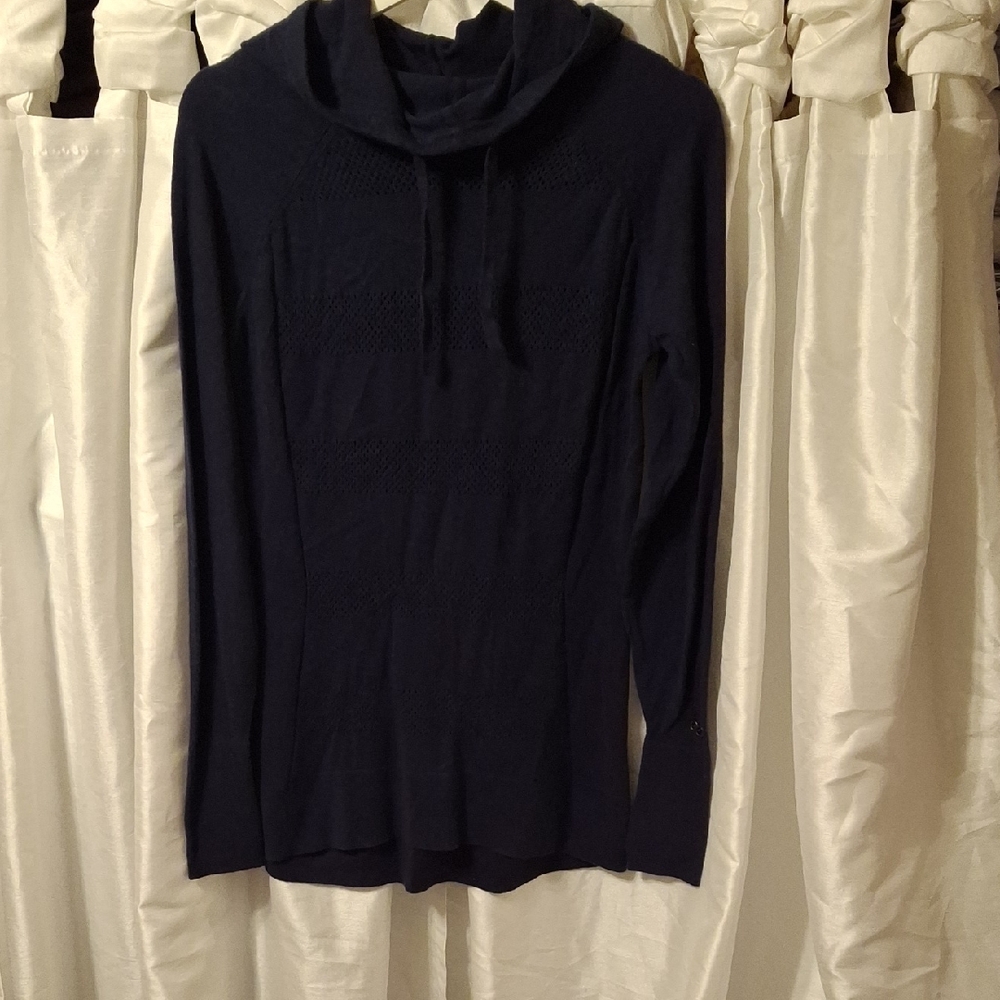 CALIA by Carrie Underwood Dark Blue Hooded Sweater S